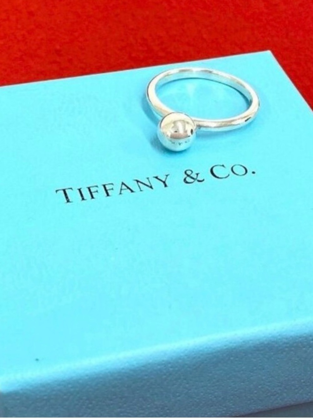 Tiffany & Co. HardWear Ball Ring in Polished Silver. Size 6